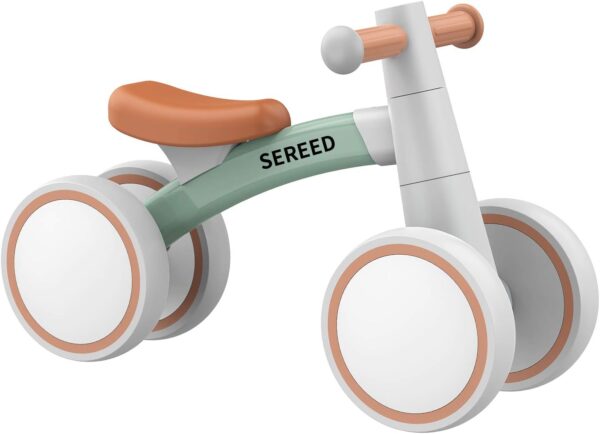 SEREED Baby Balance Bike for 1 Year Old Boys Girls 12-24 Month Toddler, 4 Wheels Toddler First Birthday Gifts